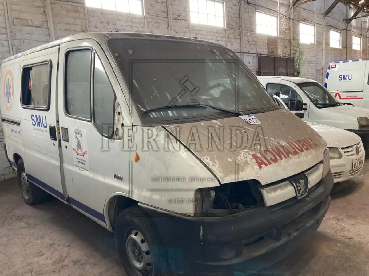 LOTE 012 - Peugeot/Boxer Marinar A, 2008/2009, placa IQD9941. Avaliada em R$ 500,00.