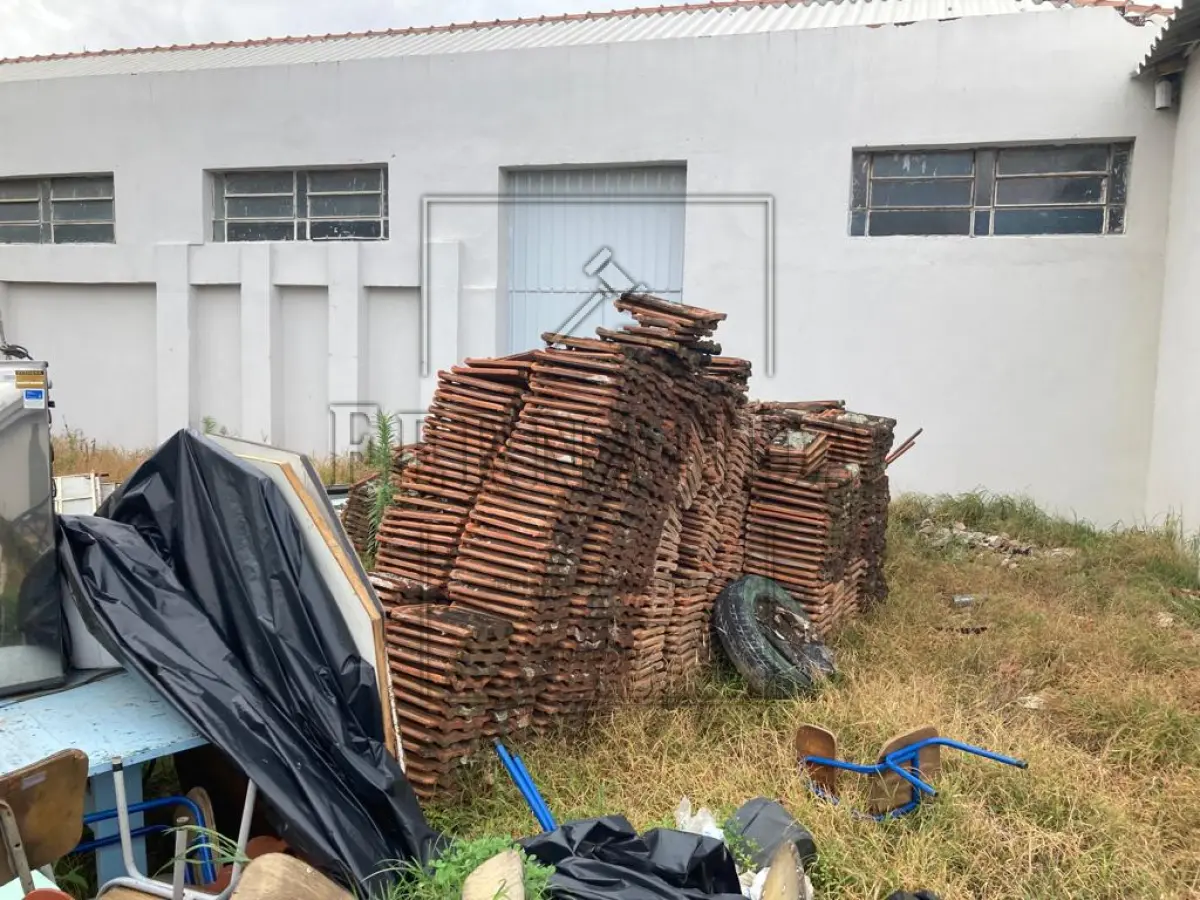 LOTE 012 - Lote com 1000 telhas, aproximadamente. Avaliado em R$ 150,00.