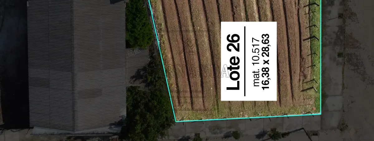 LOTE 019 - Um terreno, localizado no lote n°26, na Rua Vivente Cardoso, medindo 16,38 x 28,63, com área superficial de 424,96m². Avaliado em R$ 57.350,00.