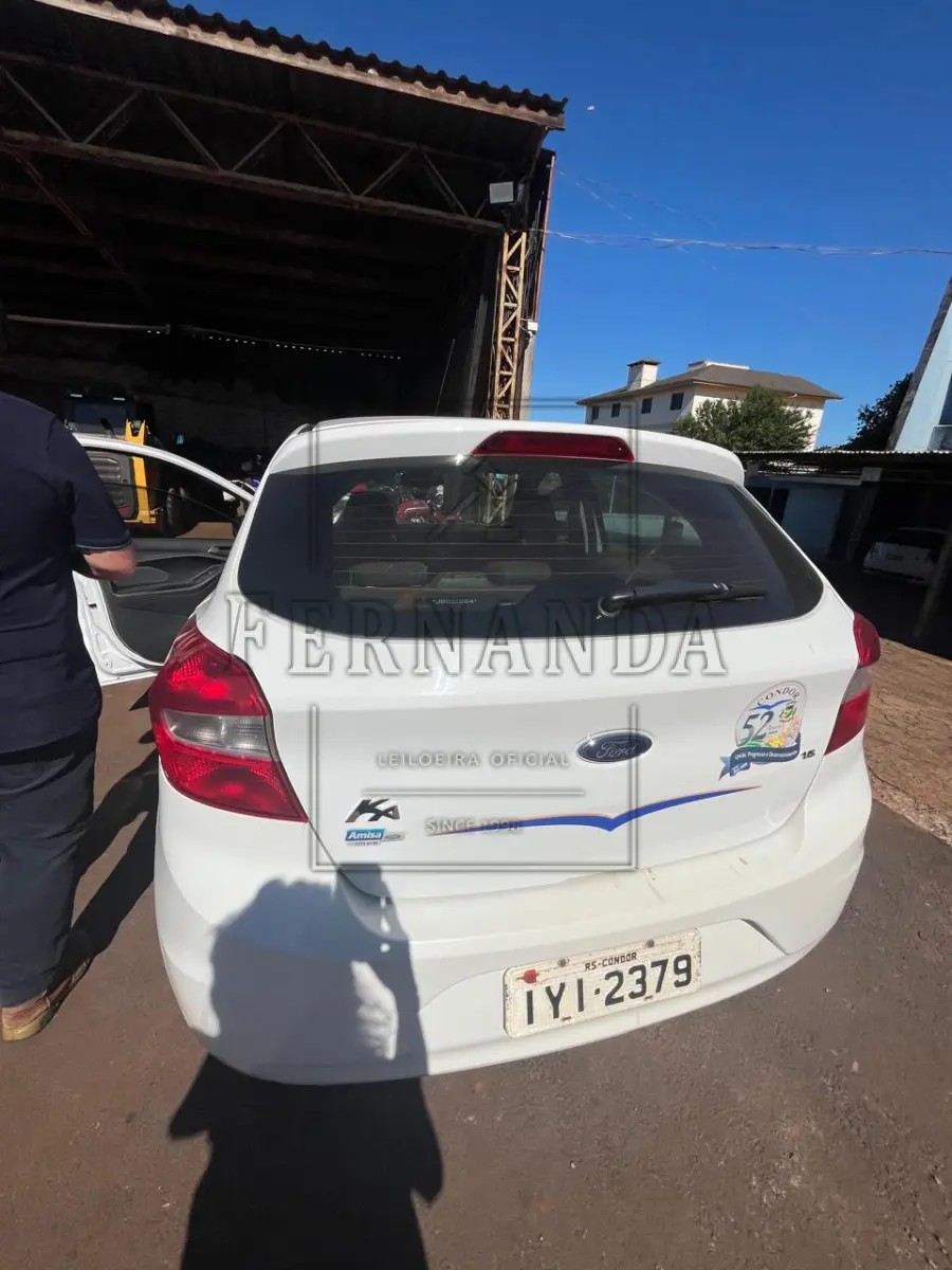 LOTE 010 - FORD KA 1.5 SE 5P, ANO 2017/2018 PLACAS IYI2379, renavam 01142061318, avaliação R$ 16.500,00v