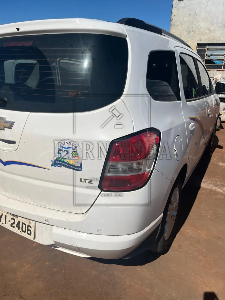 LOTE 016 - CHEVROLET SPIN 1.8 MECANICO LTZ ANO 2018 PLACAS IYI2406, renavam 01142065887, avaliação R$ 26.000,00