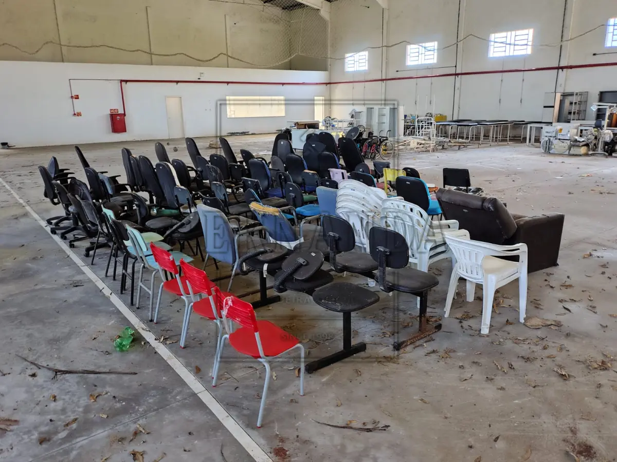 LOTE 006 - Lote composto por cadeiras diversas. Avaliado em R$ 300,00.