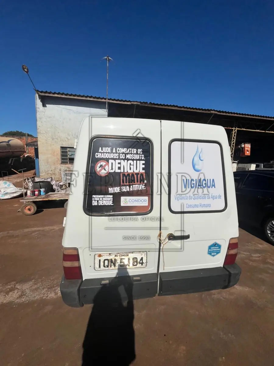 LOTE 004 - FIAT FIORINO FLEX ANO 2010/2010 PLACAS IQN 5184 renavam 00194760790 avaliação R$ 10.500,00
