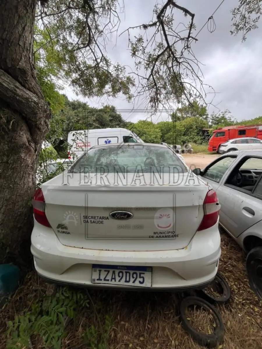 LOTE 007 - FORD KA SE 1.0 SD, placa IZA9D95, renavam 01178226430,ano/modelo 2018/2019 R$ 26.300,00