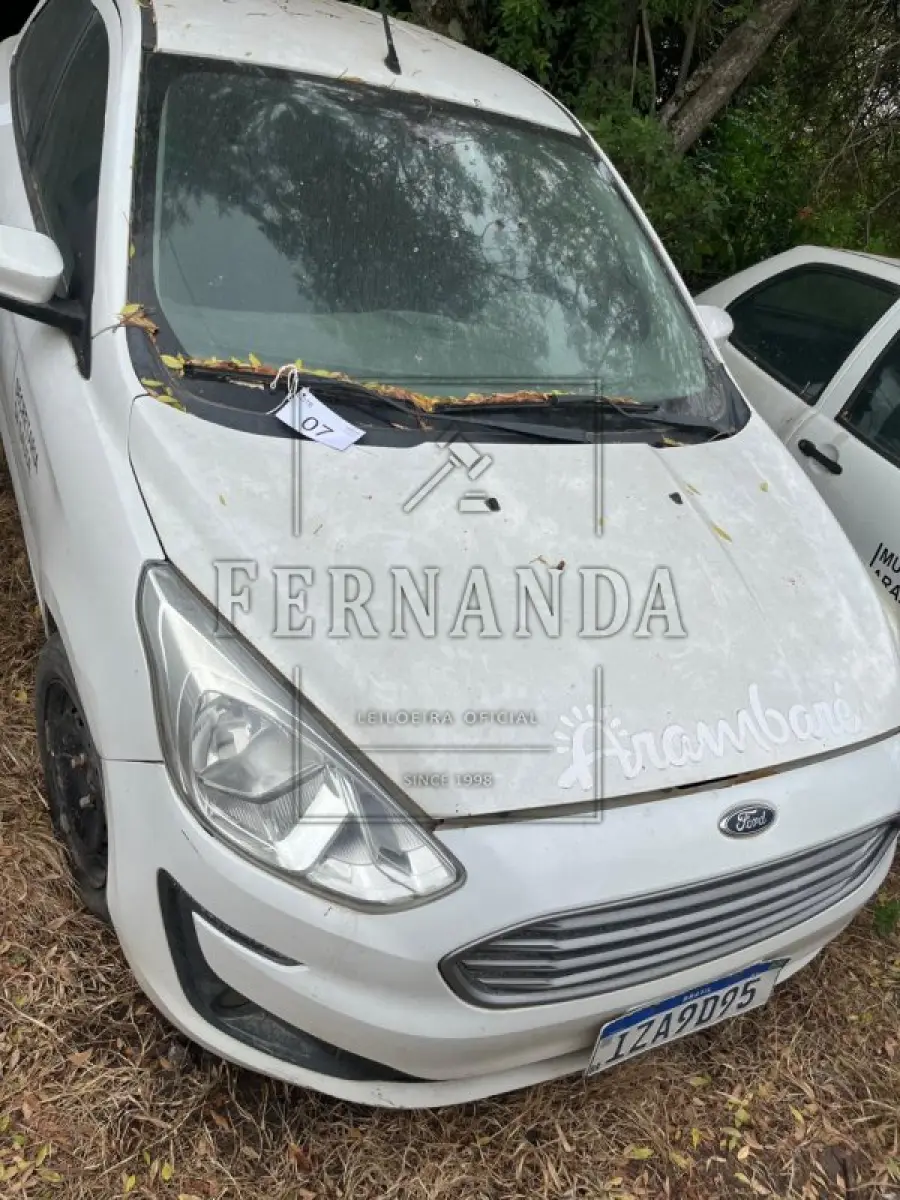 LOTE 007 - FORD KA SE 1.0 SD, placa IZA9D95, renavam 01178226430,ano/modelo 2018/2019 R$ 26.300,00