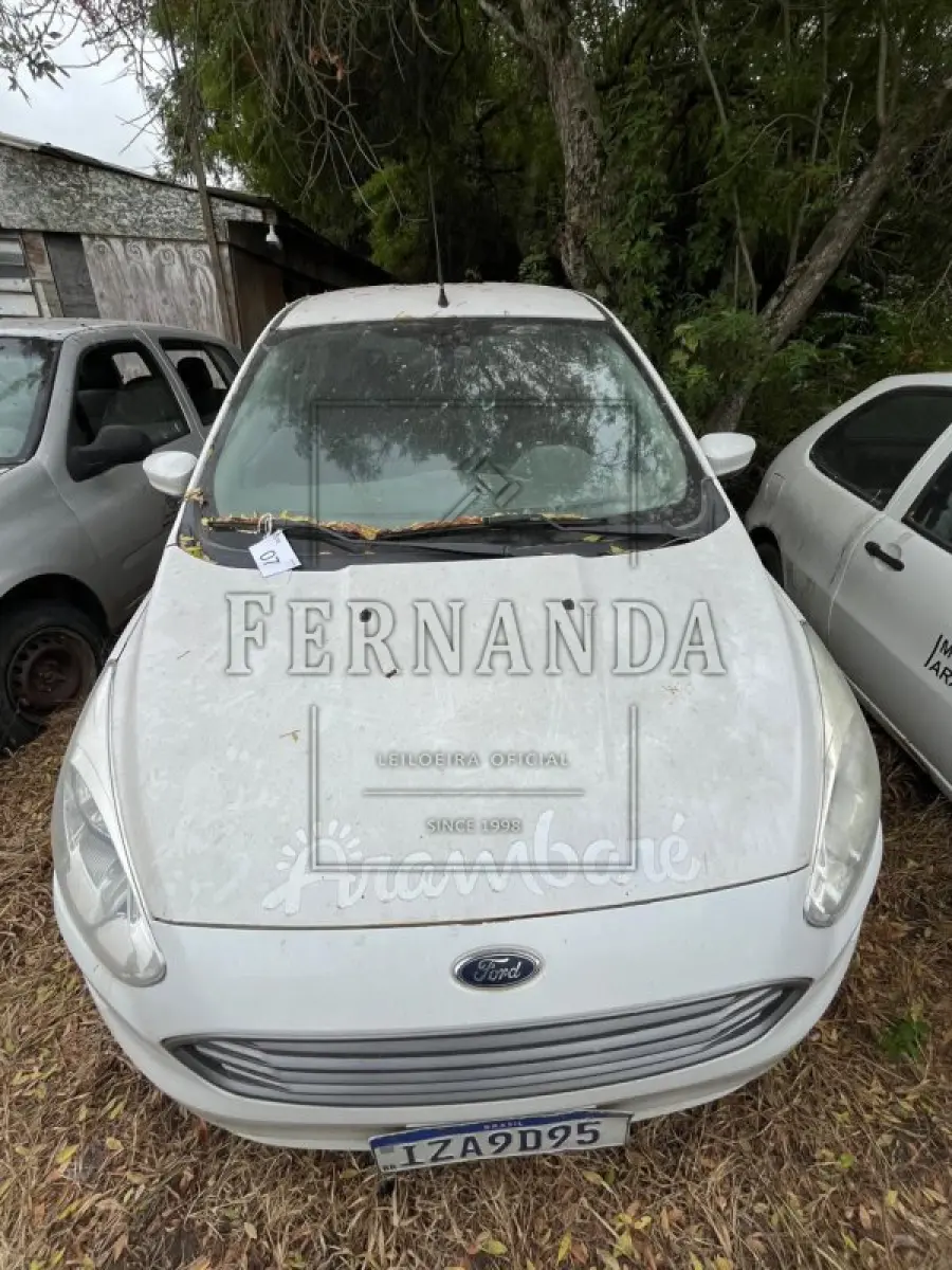 LOTE 007 - FORD KA SE 1.0 SD, placa IZA9D95, renavam 01178226430,ano/modelo 2018/2019 R$ 26.300,00