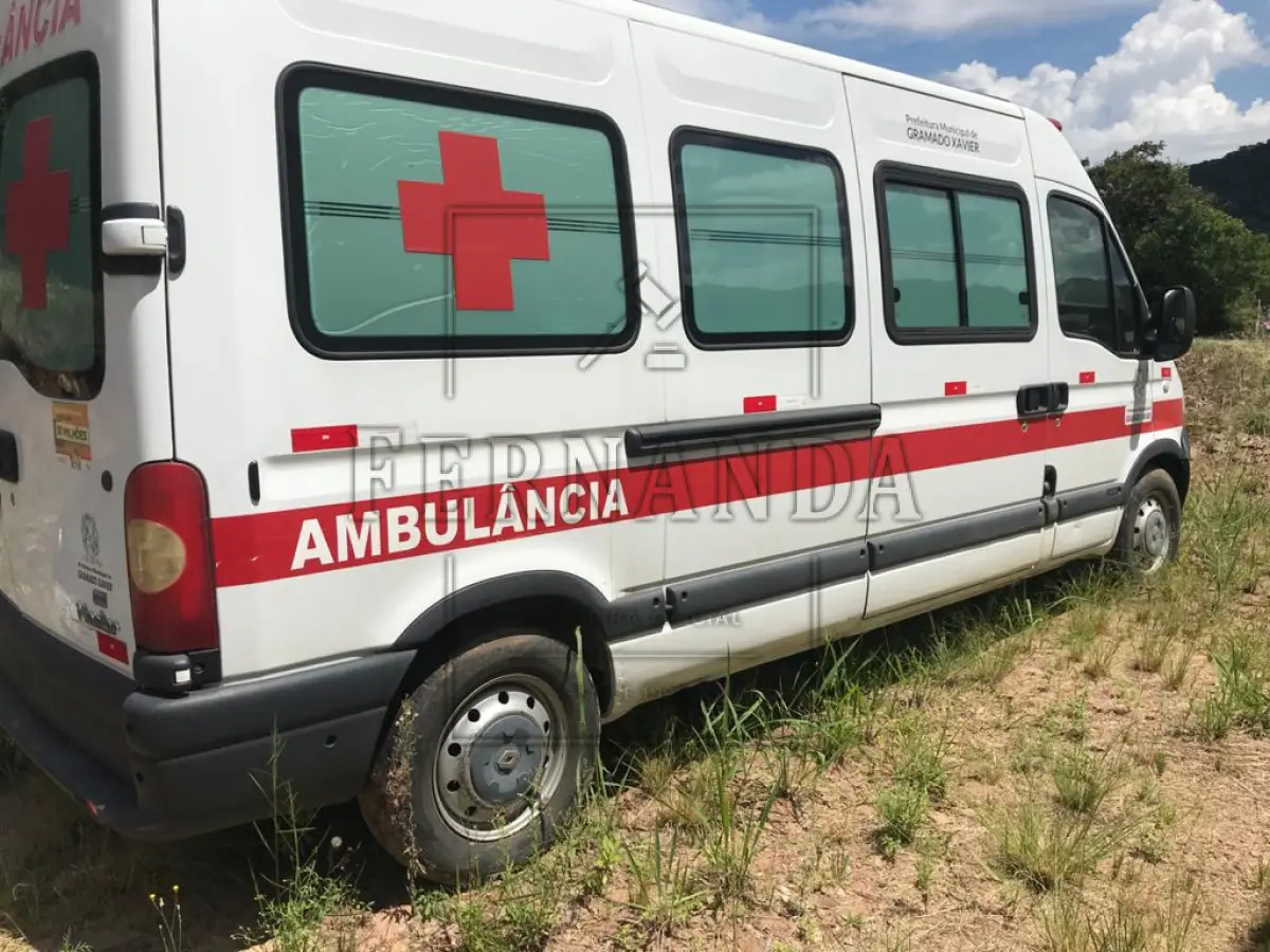LOTE 002 - Uma ambulância marca Renalt, modelo Master Jaedil, ano de fabricação  2012  e modelo 2013, 114 CV, cor branca, combustível diesel, placa MLE8968, renavem n° 00538773332, chassi 93YADC1L6DJ540641, em regular estado de conservação, funcionando.