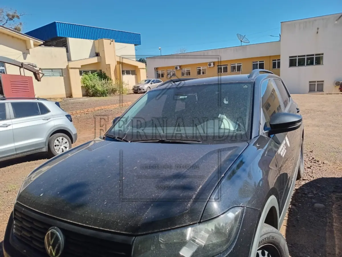 LOTE 002 - Automóvel VW/T-CROSS SENSE 200 TSI AD, câmbio automático, placas JBB2B73, tipo SUV, ano/modelo 2021/2022. Avaliada em R$ 55.406,40.