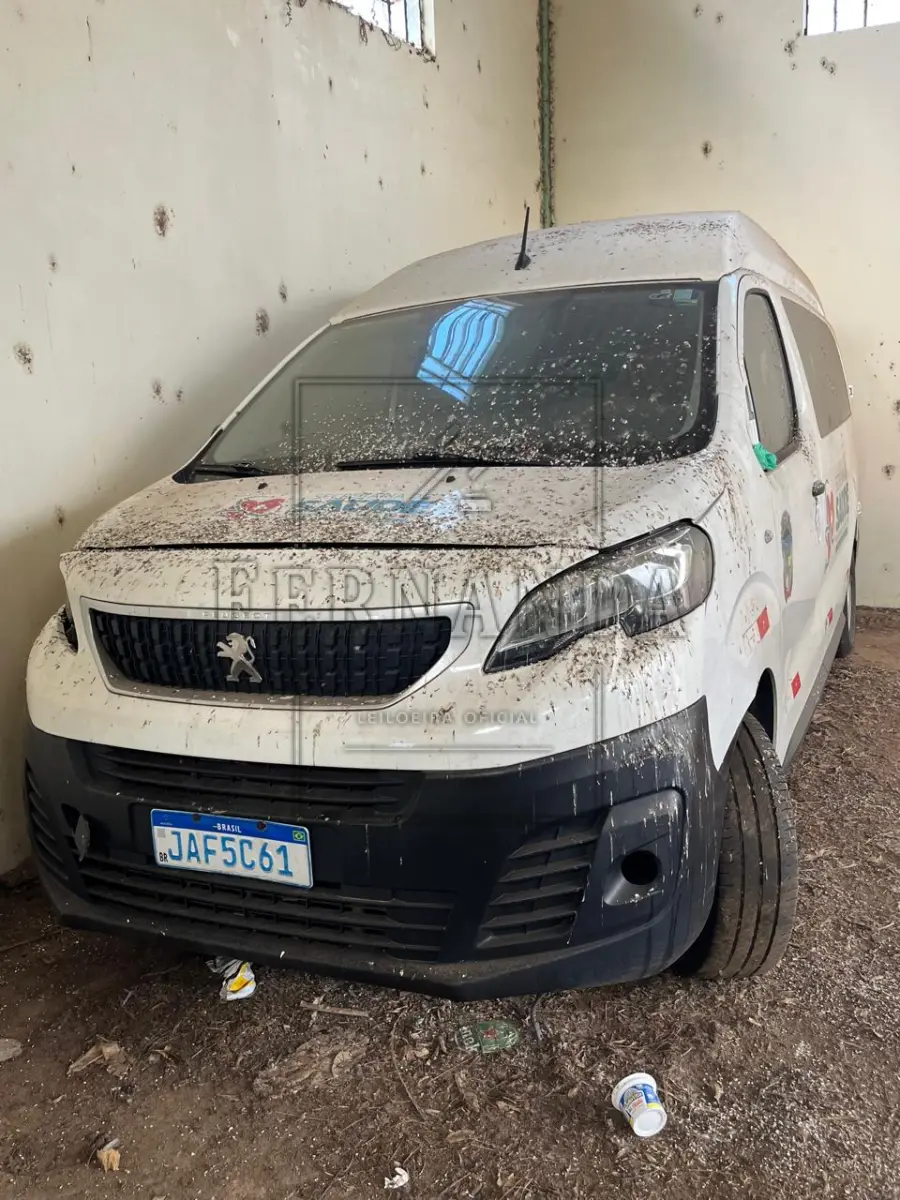 LOTE 003 - Veículo Peugeot/ Expert Minibus, cor branca, ano/modelo 2019/2020, diesel, placa JAF5C61. Avaliado em R$ 30.000,00.