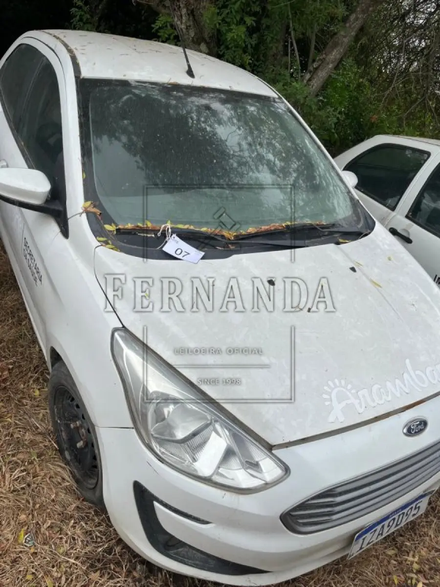 LOTE 007 - FORD KA SE 1.0 SD, placa IZA9D95, renavam 01178226430,ano/modelo 2018/2019 R$ 26.300,00