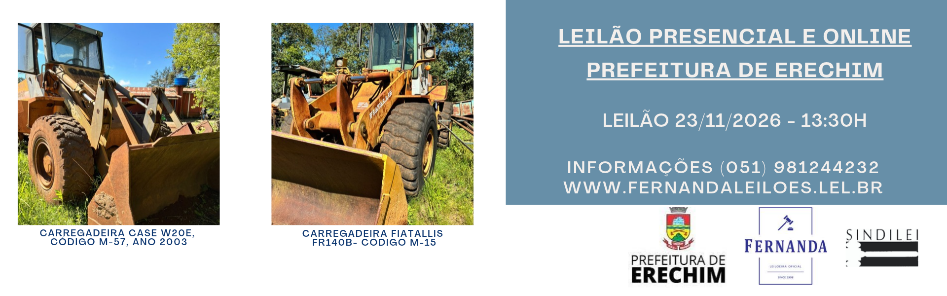 leilão erechim prefeitura